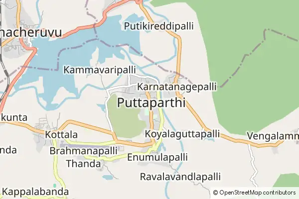 Karte Puttaparthi