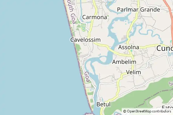 Karte Cavelossim