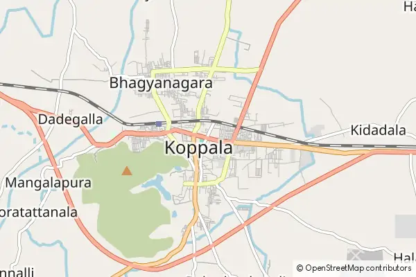 Karte Koppal