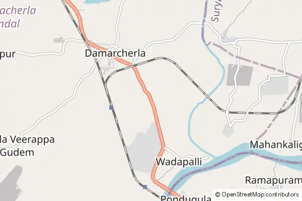 Karte Wadapally