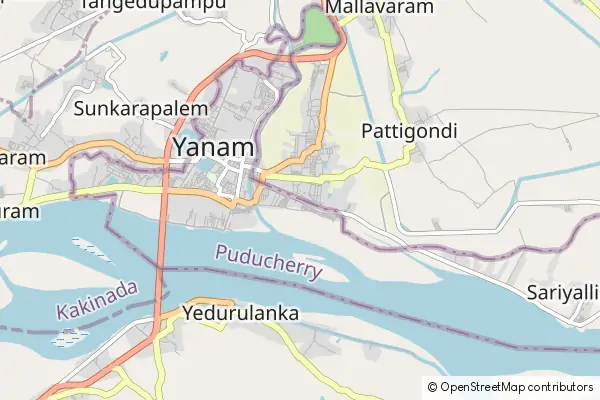 Karte Yanam