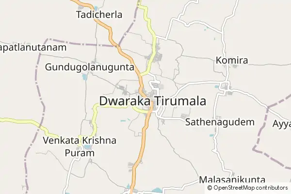 Karte Dwāraka Tirumala