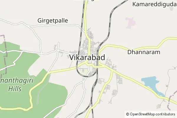 Karte Vikarabad