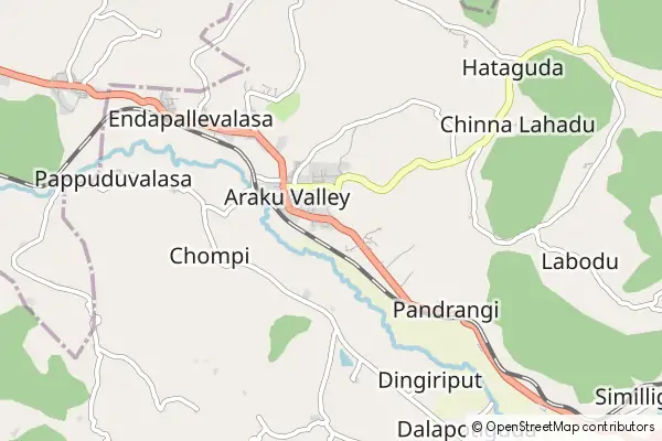 Karte: Araku Valley • © OpenStreetMap contributors Karte Araku Valley
