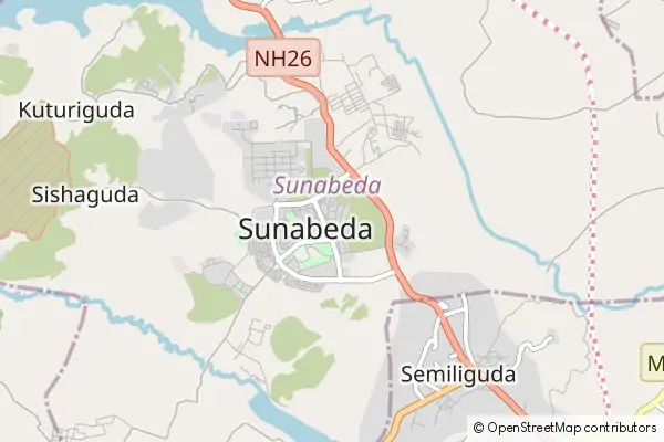 Karte Sunabeda