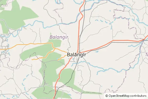 Karte Balangir