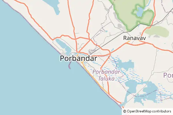 Karte Porbandar