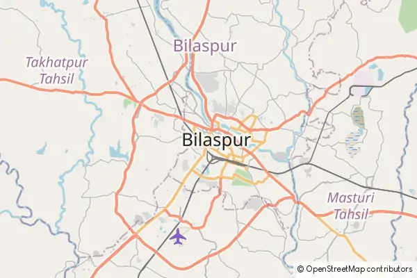 Karte Bilaspur