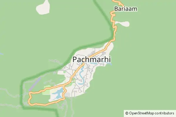 Karte Pachmarhi