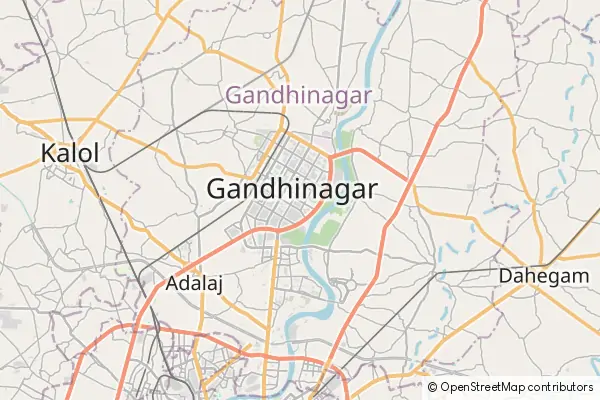 Karte Gandhinagar