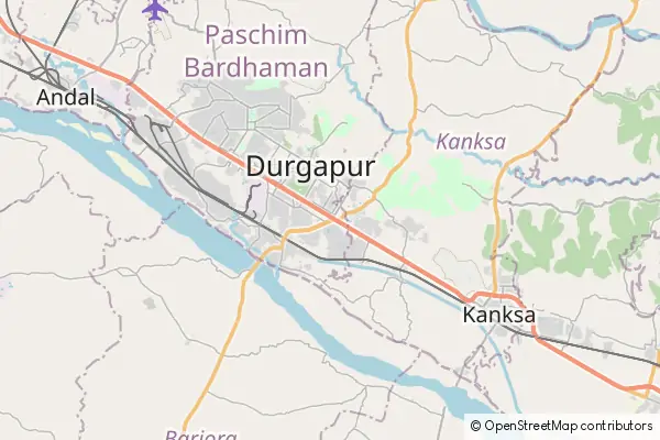 Karte Durgapur