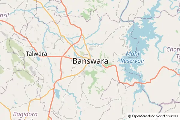 Karte Banswara