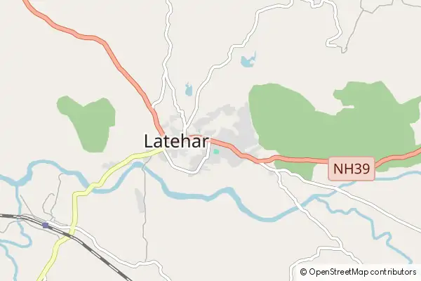 Karte Latehar