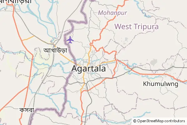 Karte Agartala