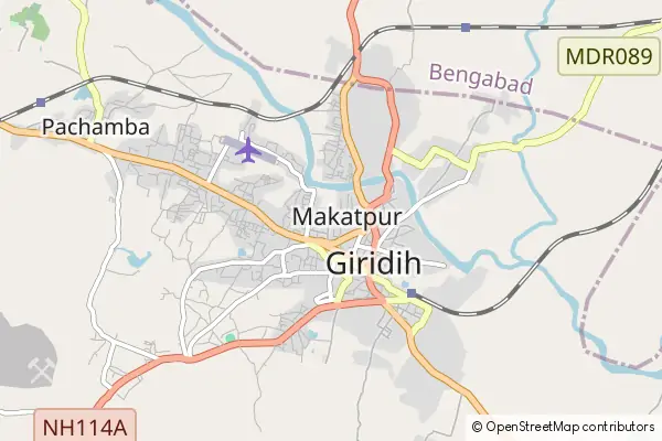 Karte Giridih