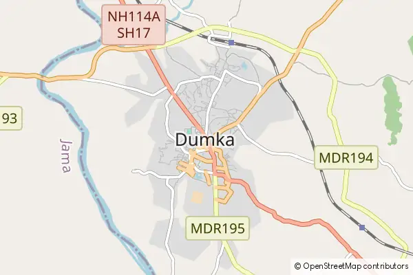 Karte Dumka