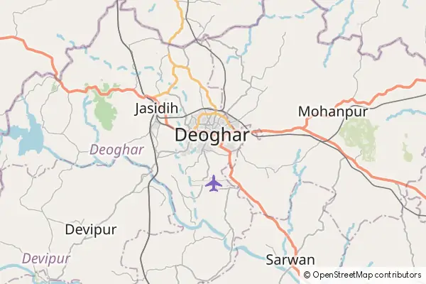 Karte Deoghar