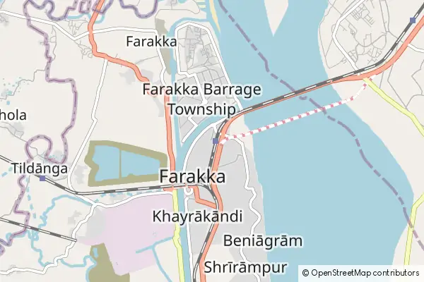 Karte Farakka