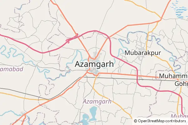 Karte Azamgarh