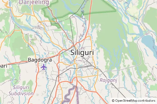 Karte Shiliguri