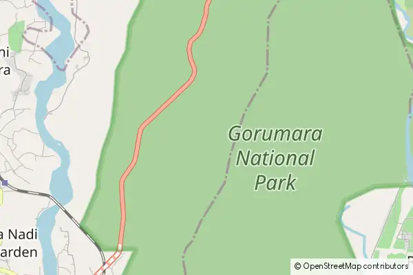 Karte Gorumara Nationalpark