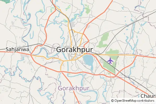 Karte Gorakhpur