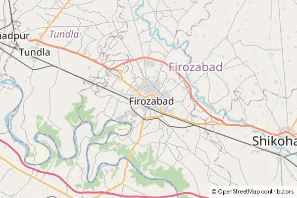 Karte Firozabad