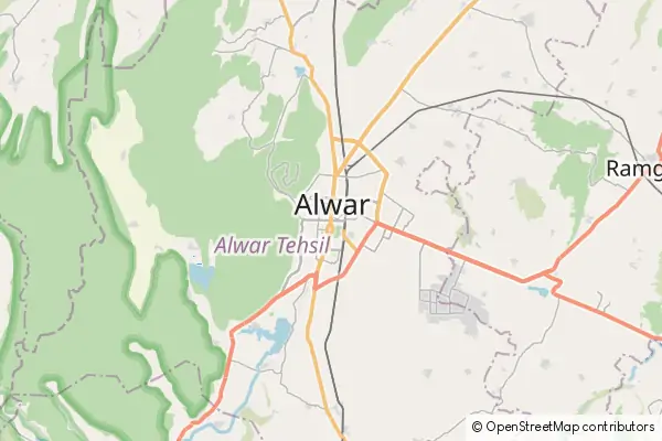 Karte Alwar