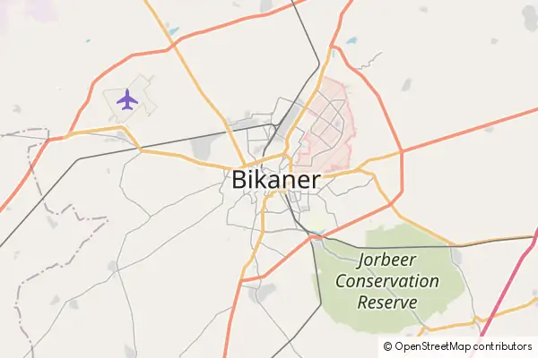 Karte Bikaner