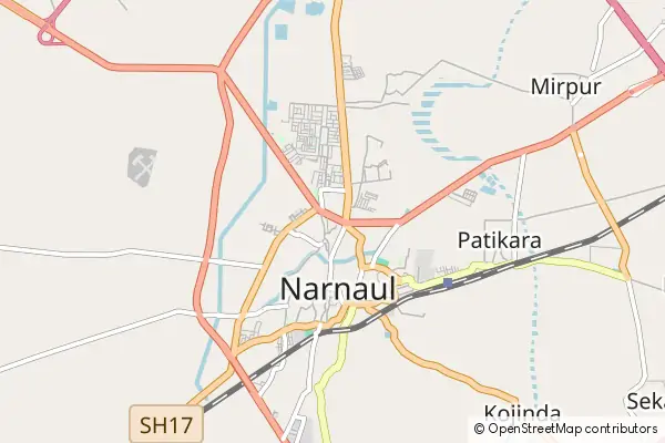 Karte Narnaul