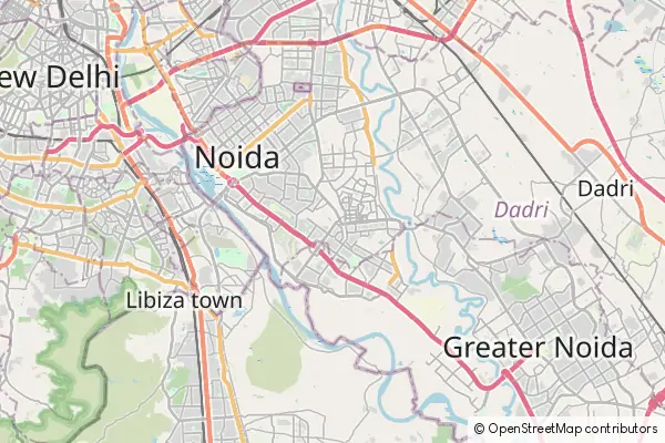 Karte Noida