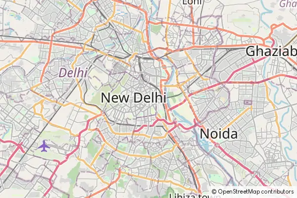 Karte Neu-Delhi