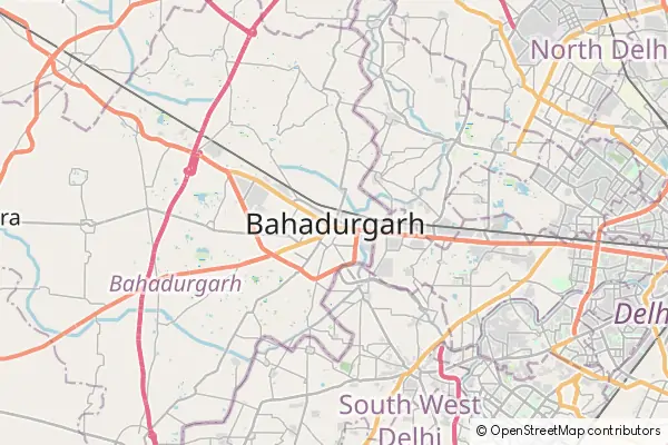 Karte Bahadurgarh