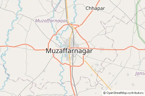 Karte Muzaffarnagar