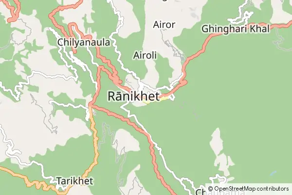 Karte Rānikhet