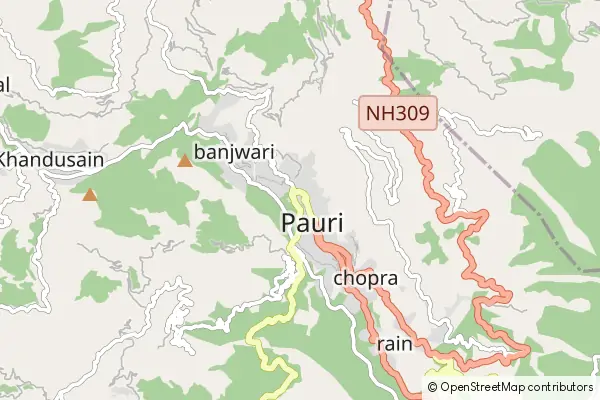 Karte Pauri