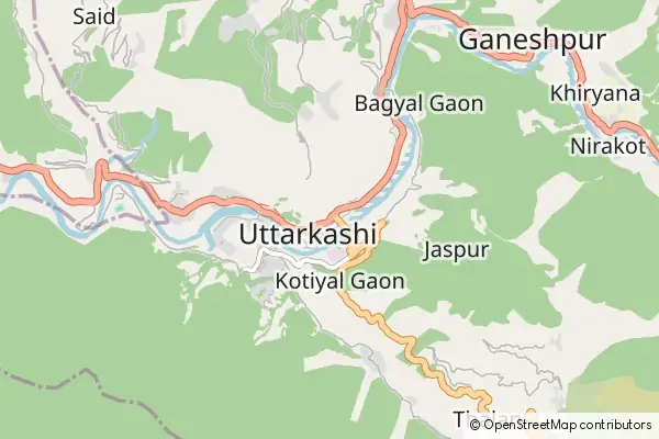 Karte Uttarkashi