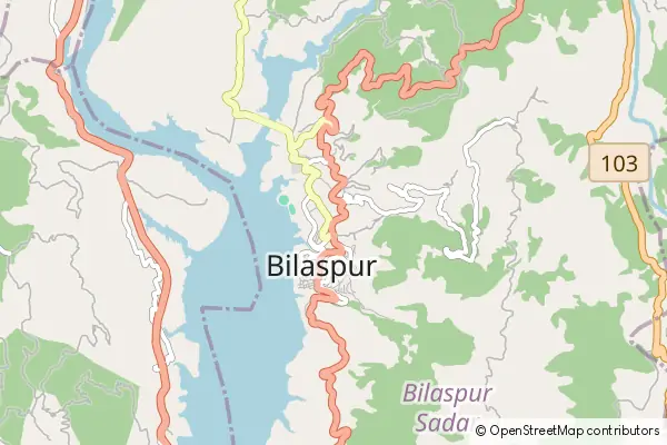 Karte Bilaspur