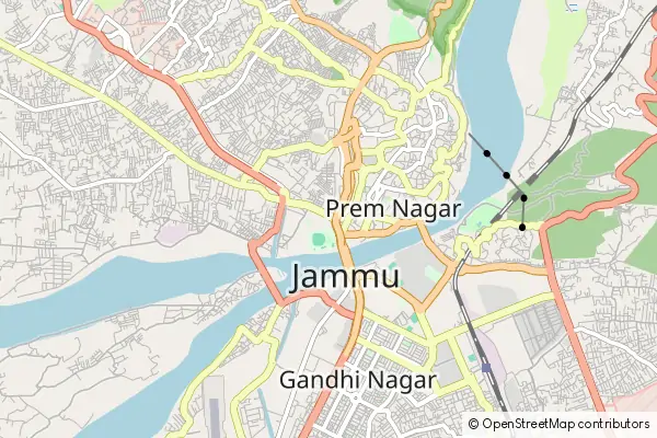 Karte Jammu City