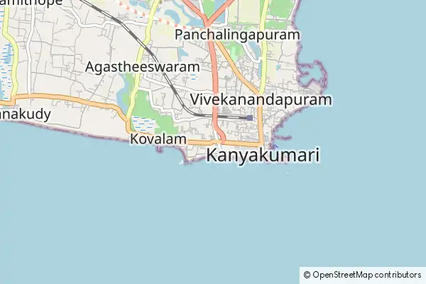 Karte Kanyakumari