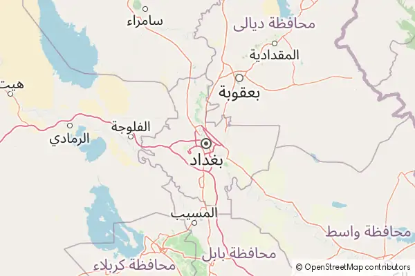 Karte Bagdad