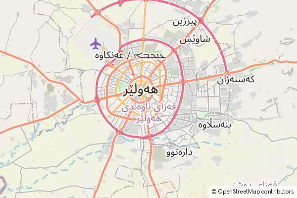 Karte Arbil