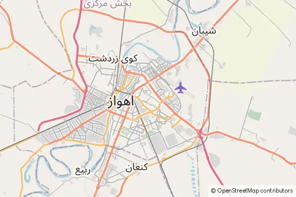 Karte Ahvaz