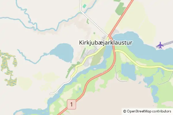 Karte Kirkjubæjarklaustur