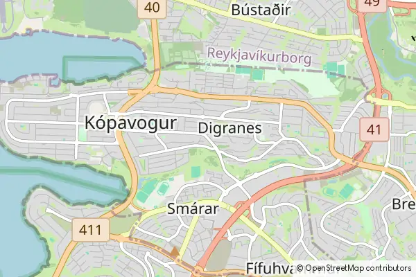 Karte Kópavogur