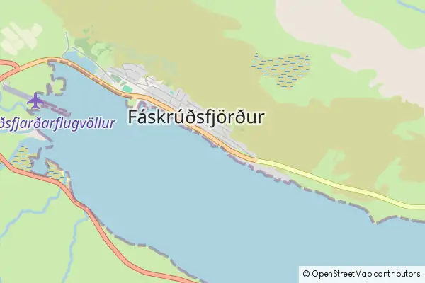 Karte Faskrudsfjordur