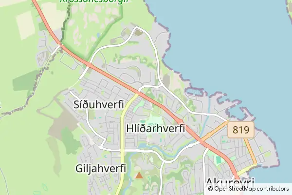 Karte Akureyri