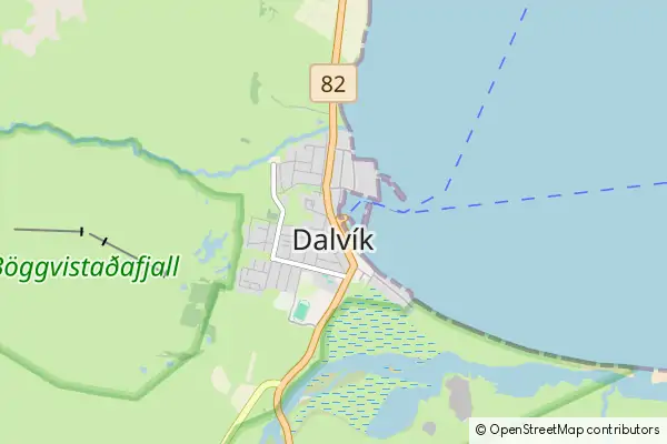 Karte Dalvíkurbyggð