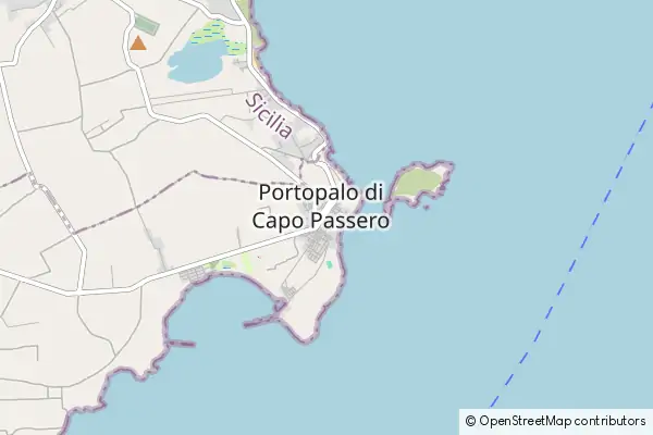 Karte Portopalo di Capo Passero