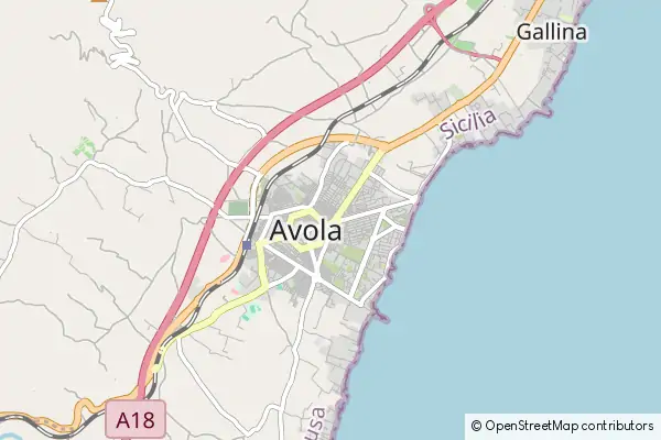 Karte Avola